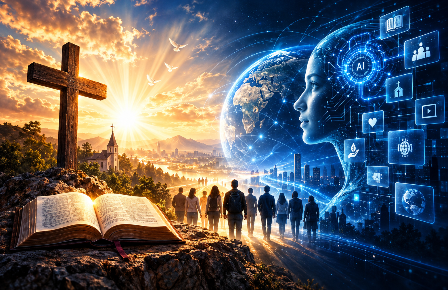 Christian app development combining Bible resources and AI technology